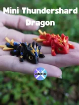 Артикулирана мини фигурка Thundershard Dragon