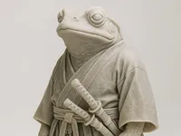 Figurine grenouille samouraï — photo 2