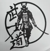 Décoration murale silhouette de samouraï — photo 3