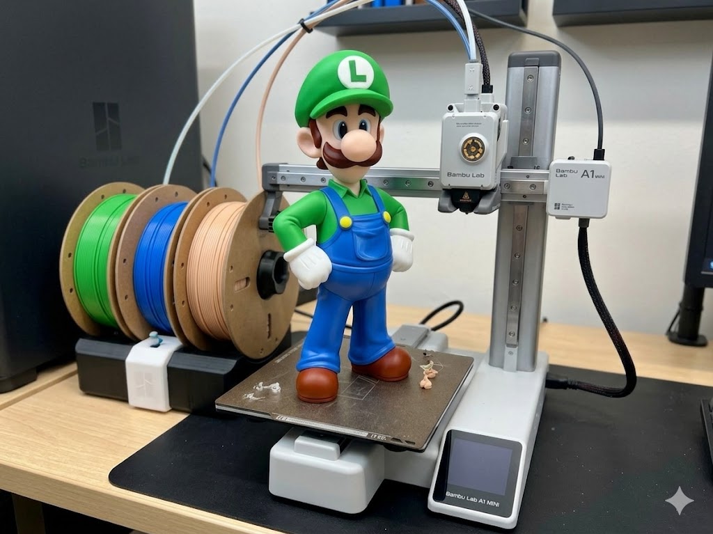 Miniatura 2 do modelo 3D 路易吉·超级马里奥系列 高度33cm（无需AMS）Luigi·Super Mario Bros