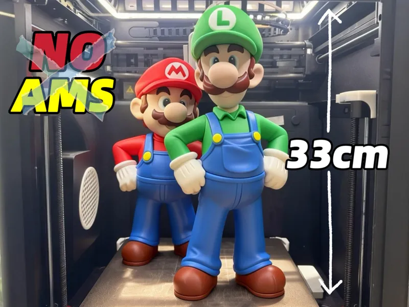 路易吉·超级马里奥系列 高度33cm（无需AMS）Luigi·Super Mario Bros