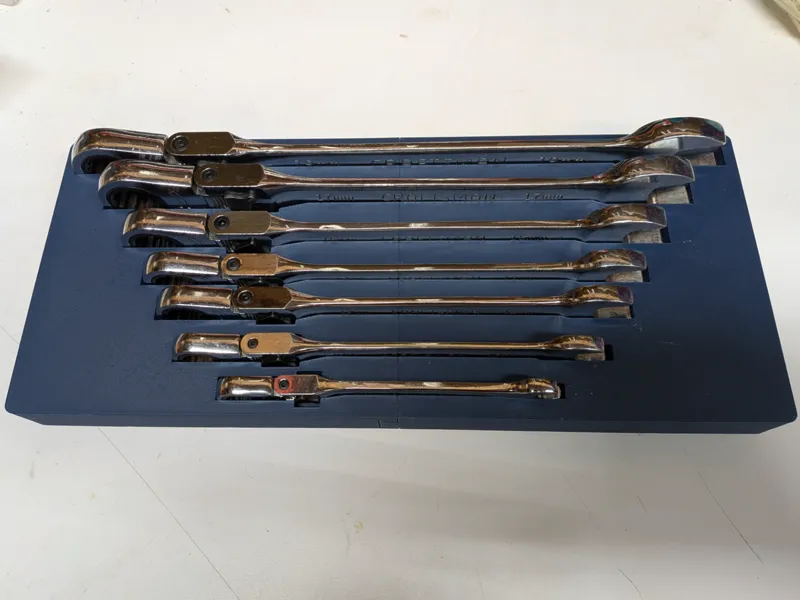 Craftsman Combination Metric Ratchet Wrench tray