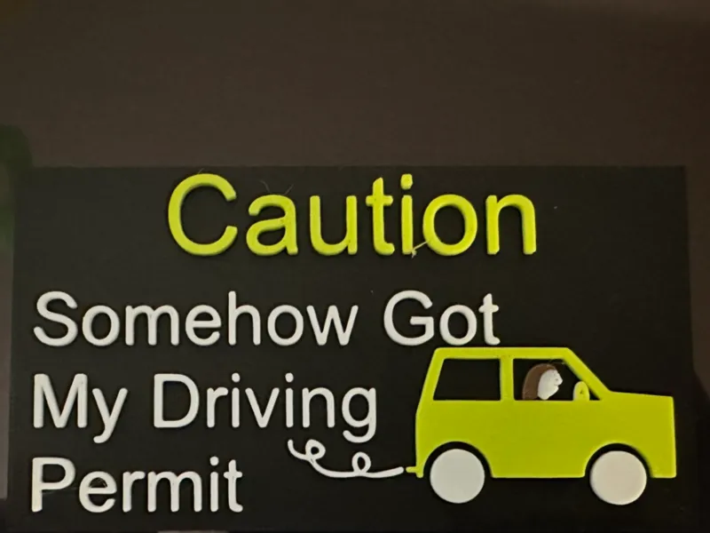 Funny Sign for Student Drivers