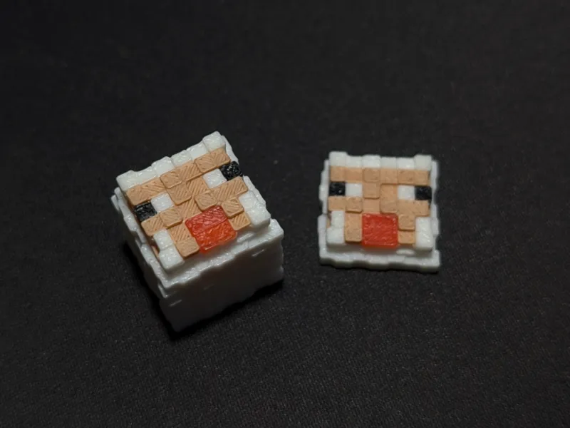 Minecraft Seep Keychain and Magnet