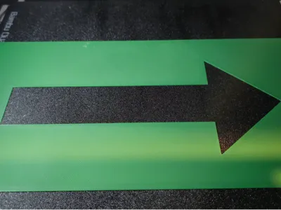 Arrow stencil