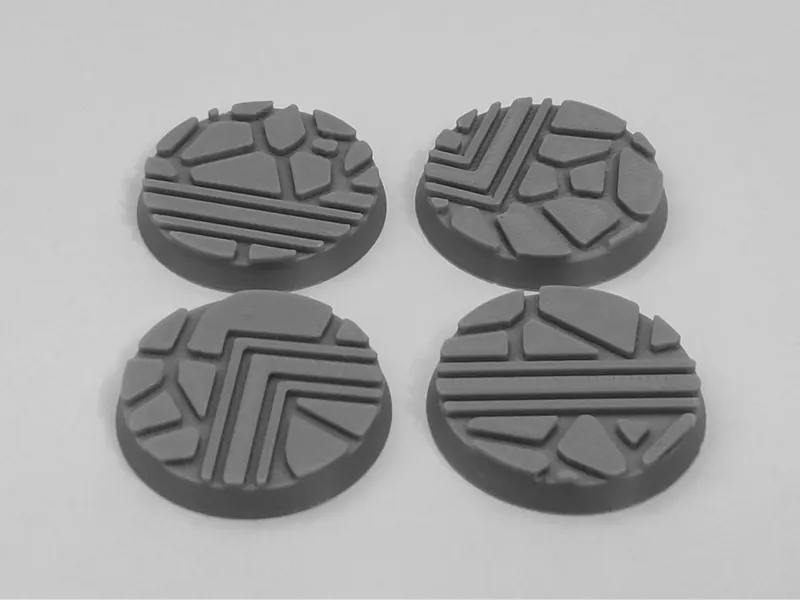 32mm Miniature Model Bases - Stone Floor - Pack 7