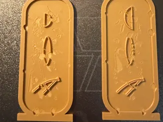 Parametric Egyptian Cartouche Generator (OpenSCAD)