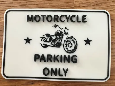 Motorcycle parking only Chopper