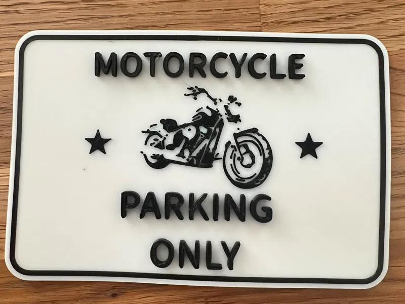 Motorcycle parking only Chopper