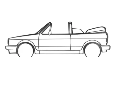 Golf MK1 Cabrio Silhouette 2mm Height