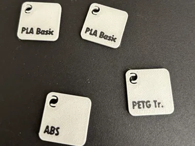 Material tags for original swatch display board