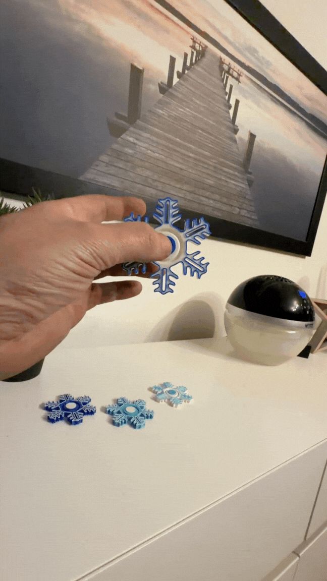 Schneeflocken Fidget Spinner