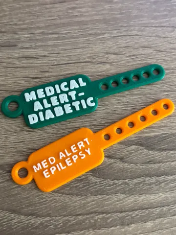 Llavero: Parametric Medical Alert Bracelet Keychain — vista de referencia 2