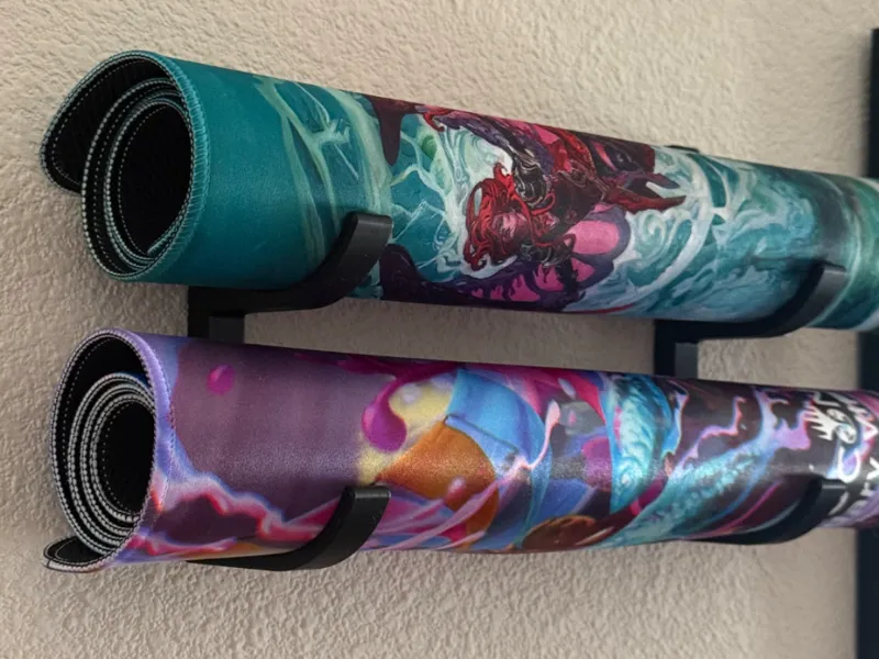 Playmat display hooks
