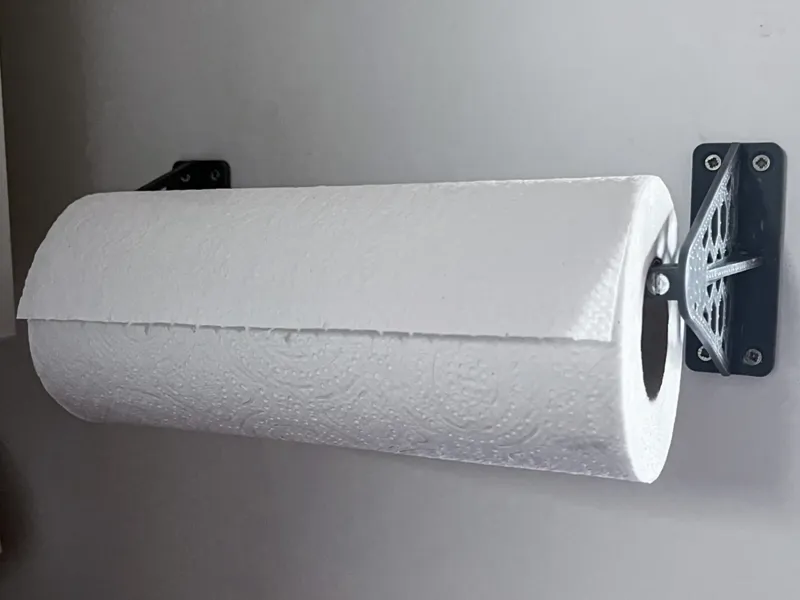 Wall-mounted paper towel holder