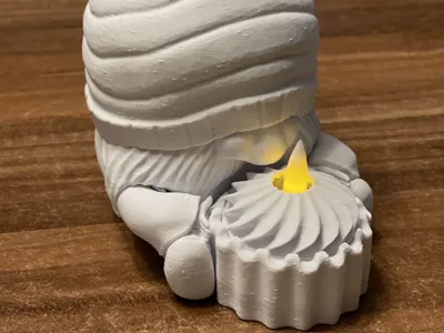 Christmas Gnome with Candle-holder