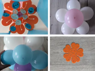 Ballonhalter Balon clip Befestigung Blumenballon