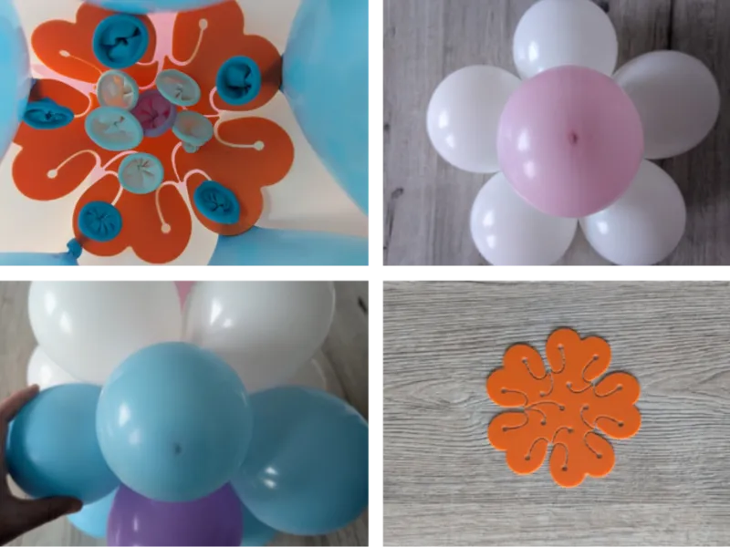 Ballonhalter Balon clip Befestigung Blumenballon