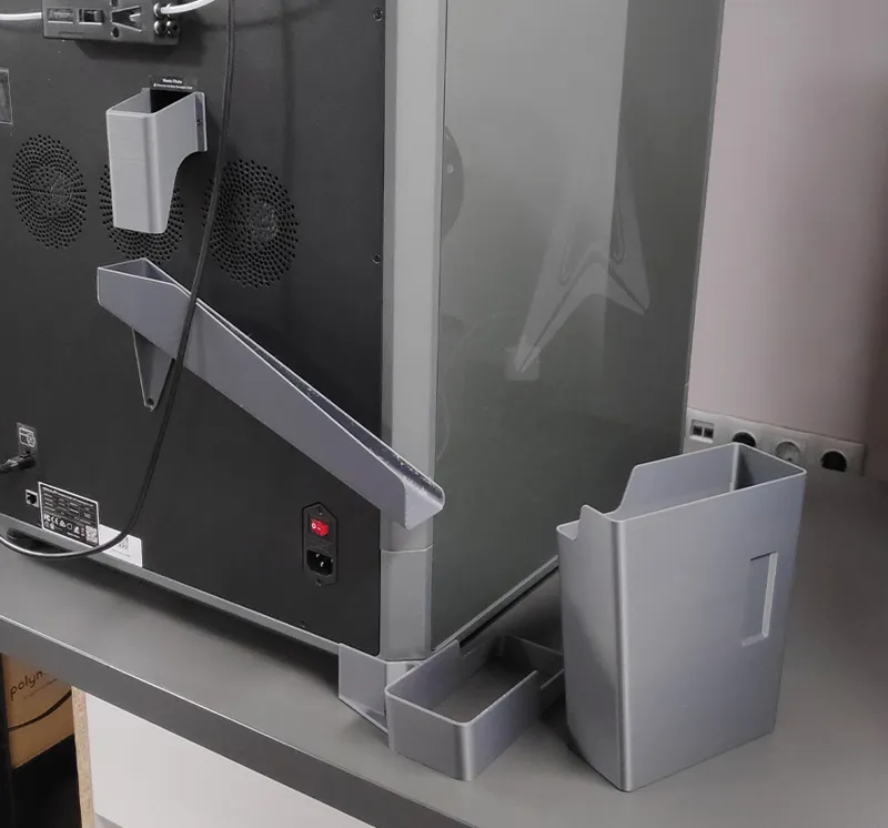 K2 Plus - Left poop chute with removable bin