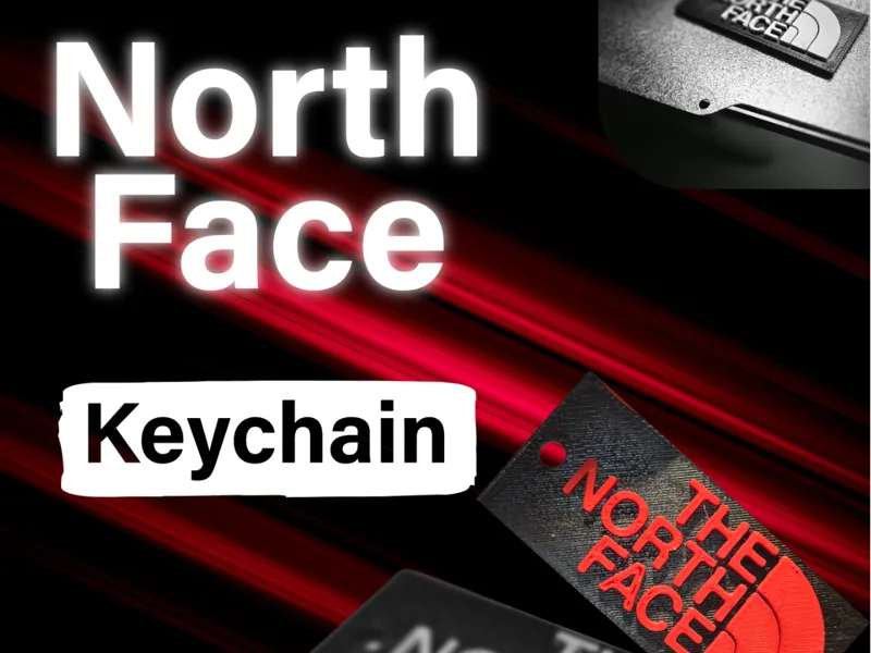 North Face Keychain
