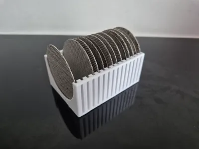 Espresso Puck Screen Dishwasher container