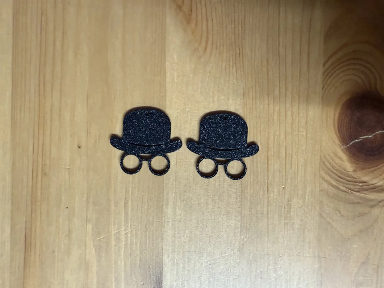Hat And Glasses Earrings view 2