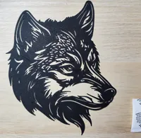 Déco murale tête de loup — photo 1