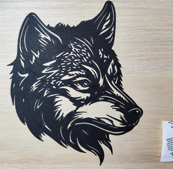 Déco murale tête de loup