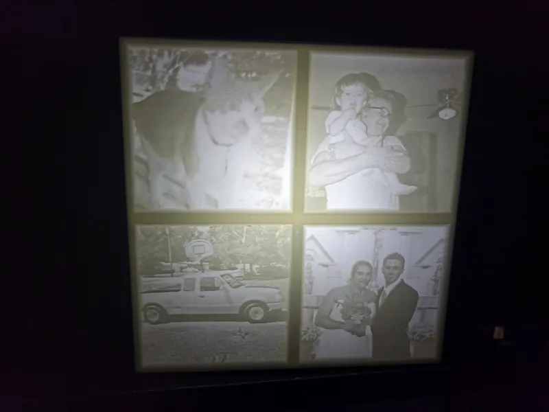 150mm lithophane snap in box