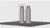 Thin arm for low friction support