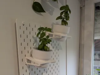 Ikea skadis plant pot holder