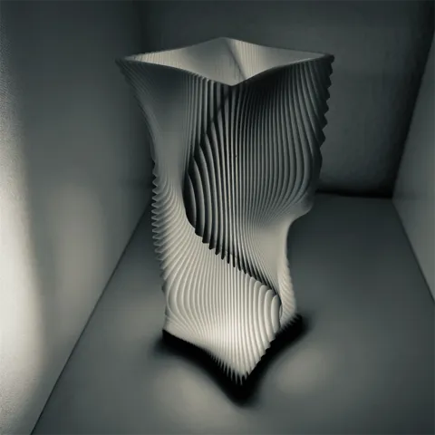 WaveGlow Parametrische Lampe mit modularem Fuß view 4