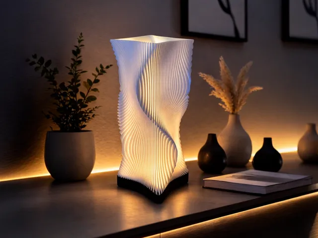 WaveGlow Parametrische Lampe mit modularem Fuß