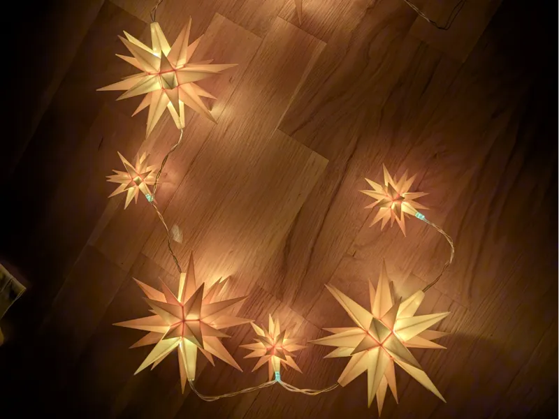 Christmas Star with fast assembly and lights