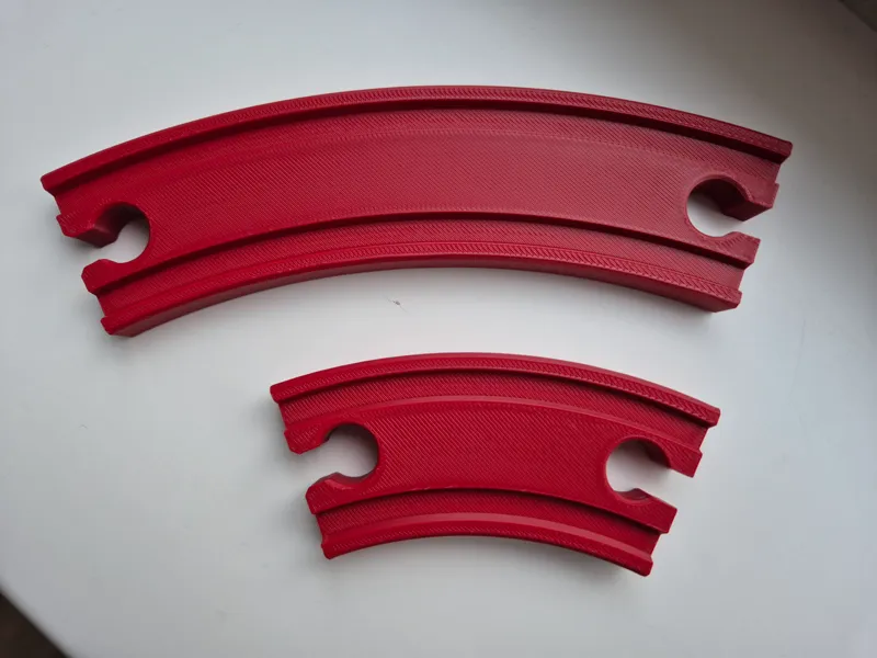 Train track curves with 2 slots - BRIO compatible