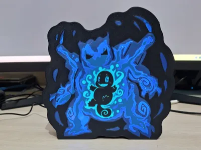 Squirtle & Blastoise Evolution - Pokémon LED Lamp