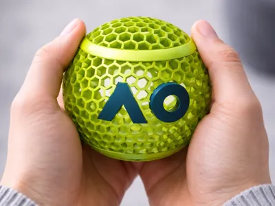 Australian Open Tennis Ball AO Keychain