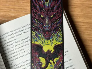 Red Dragon Hue Forge Bookmark