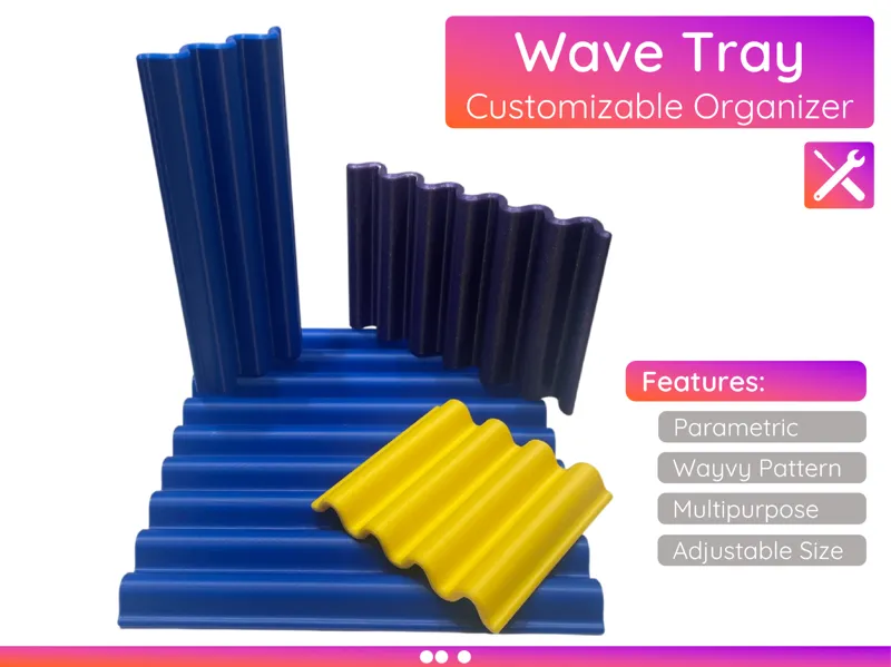 Customizable Wave Tray – Organizer & Accessory
