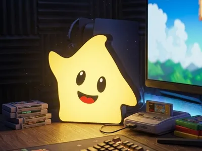 Super Mario Galaxy Star Lamp