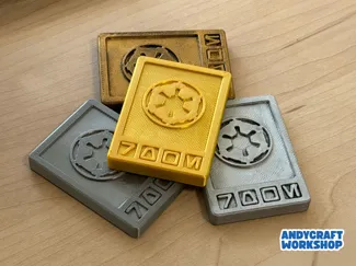 Star Wars Imperial Credit Chit - Weighted