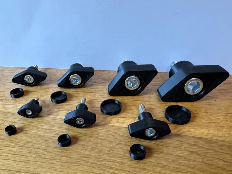 Wing Knobs for DIN 912 Screws M3-M12