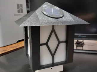 Lantern - Solar Powered and Mountable to 4x4 Posts