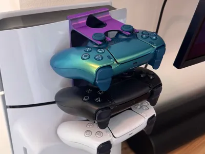 3-Controller PS5 Mount / Clip (Dual Display)