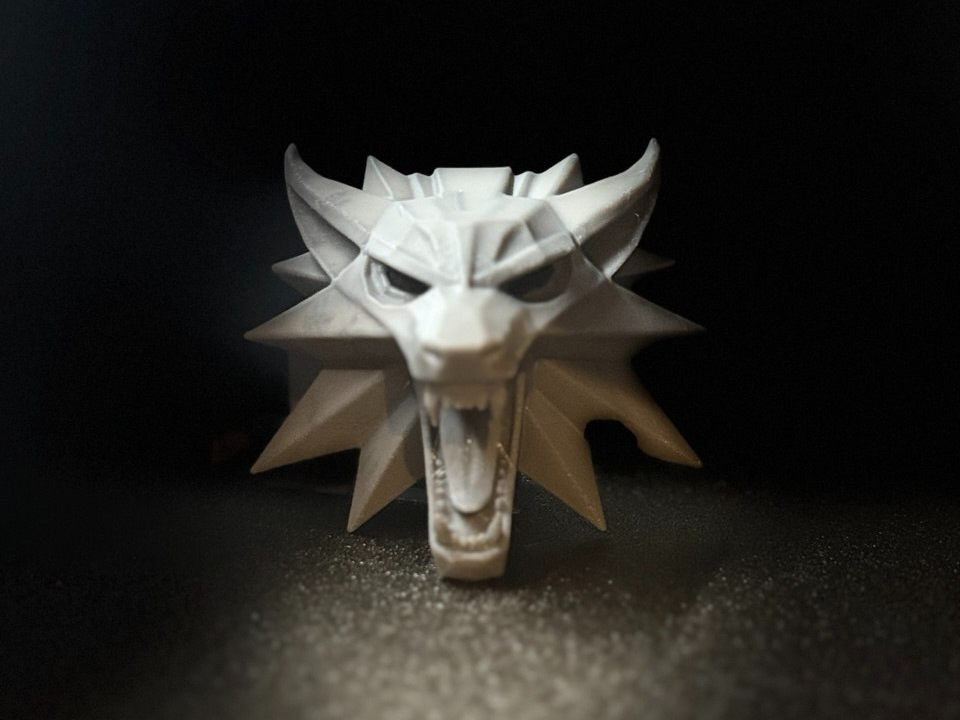 Witcher Wolf School Medallion Wall / Fridge Magnet