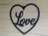 Wall decor love hearth