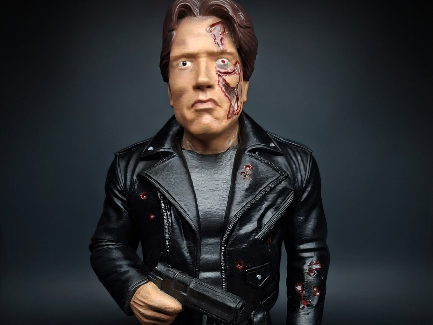 T-800 Terminator Figure Detailed Multipart Bust