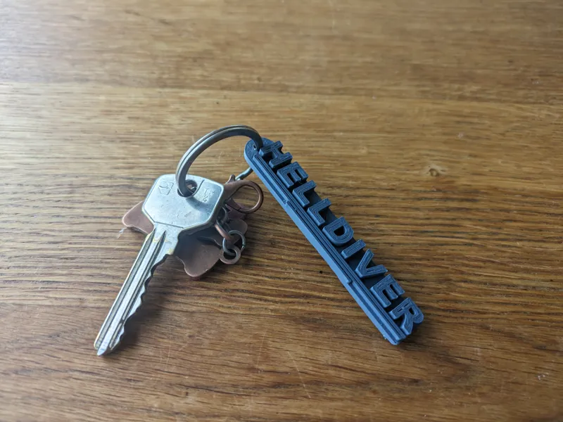 Helldiver keychain