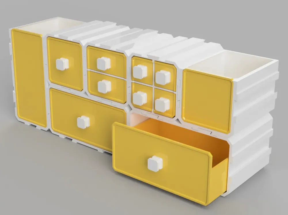 Advanced Modular Box by KawaMakerWorld: Download Free 3D Models