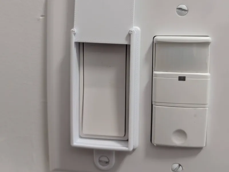 Light switch cover rocker type